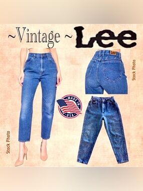 70s/80s LEE Riders High Rise Tapered Leg Jeans (~26P/vintage 10P)